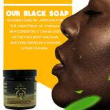 black soap for face