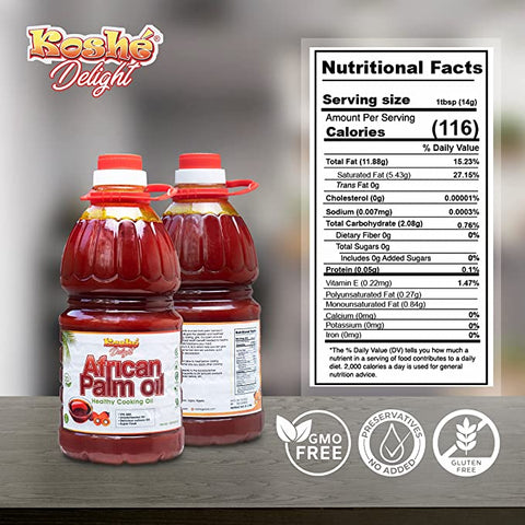 Koshe Delight Native West African Red Palm Oil