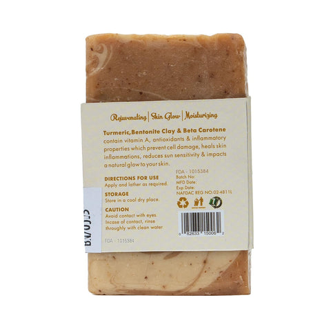 Tamed Lux Tumeric Soap Bar With Bentonite Clay
